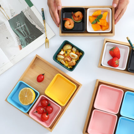 Ceramic Fruit Tray Small Saucer With Sauce